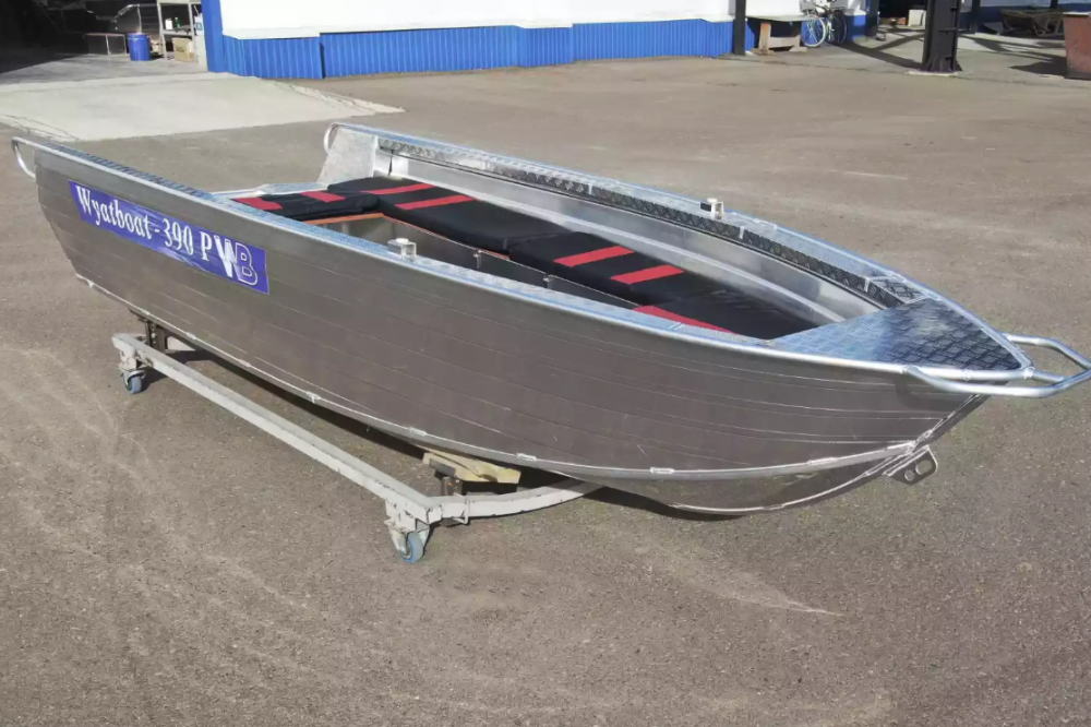 Алюминиевая лодка Wyatboat-390РМ увеличенный борт в Жуковском