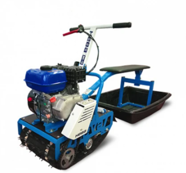 Мотобуксировщик НЕВА МС-1К с санями и сиденьем в Жуковском