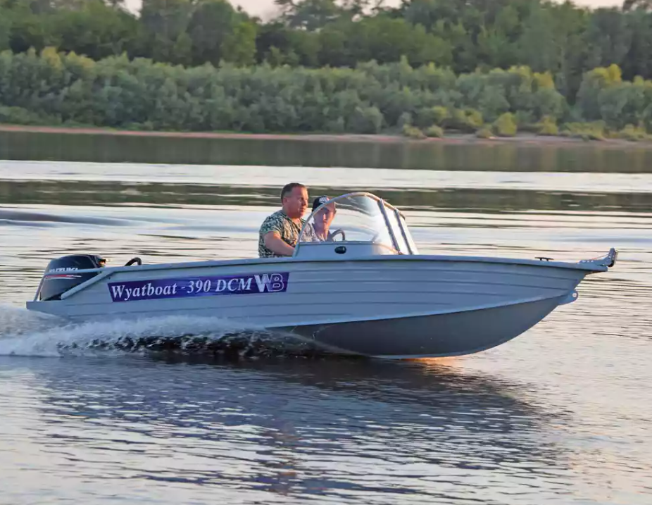 Алюминиевая лодка Wyatboat-390 DCM в Жуковском