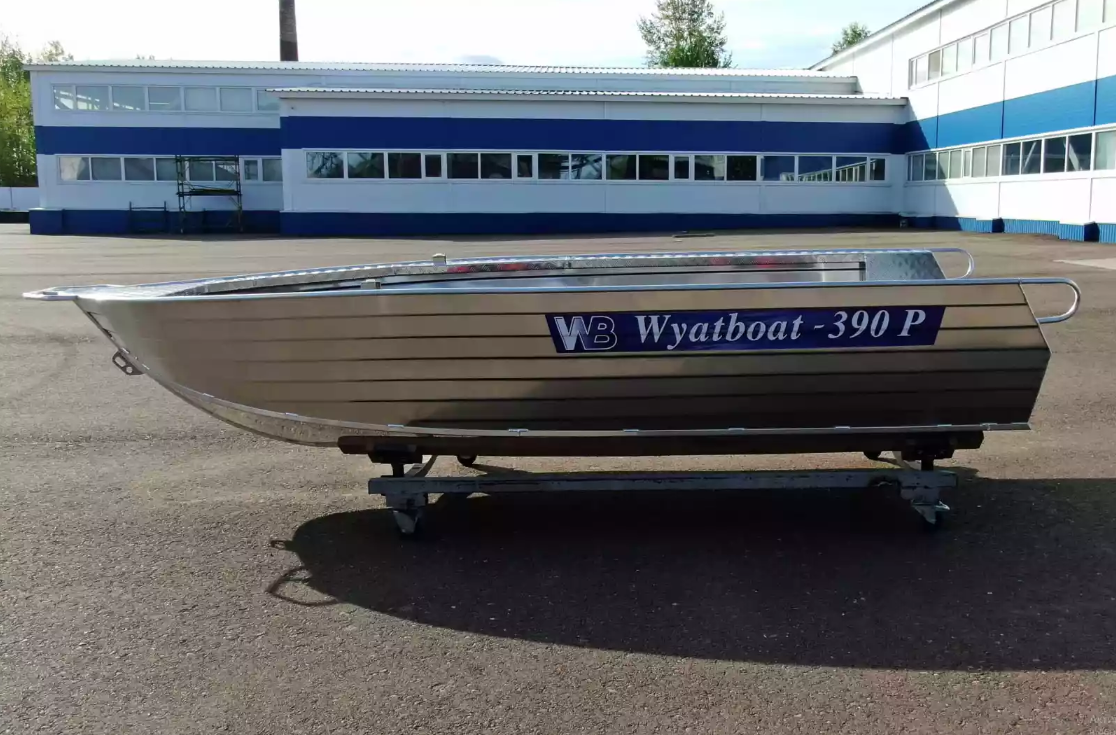 Алюминиевая лодка Wyatboat-390РМ увеличенный борт в Жуковском