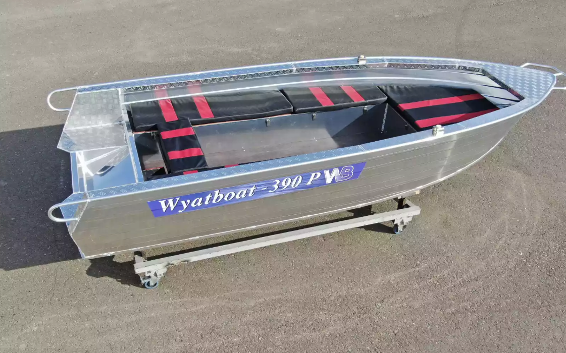 Алюминиевая лодка Wyatboat-390РМ увеличенный борт в Жуковском