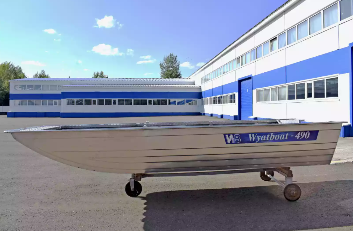 Алюминиевая лодка Wyatboat-490 Jonboat в Жуковском