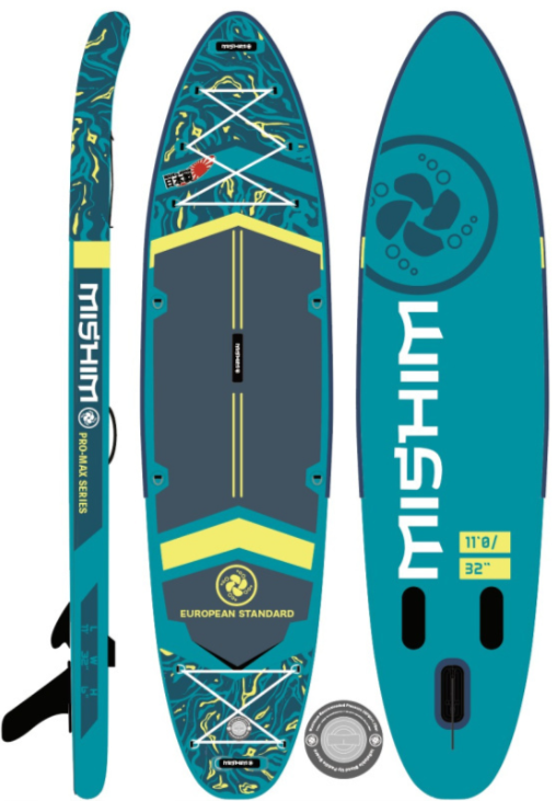 SUP (САП) Доска MISHIMO PRO-MAX Light Teal 12,6’ (385см) в Жуковском