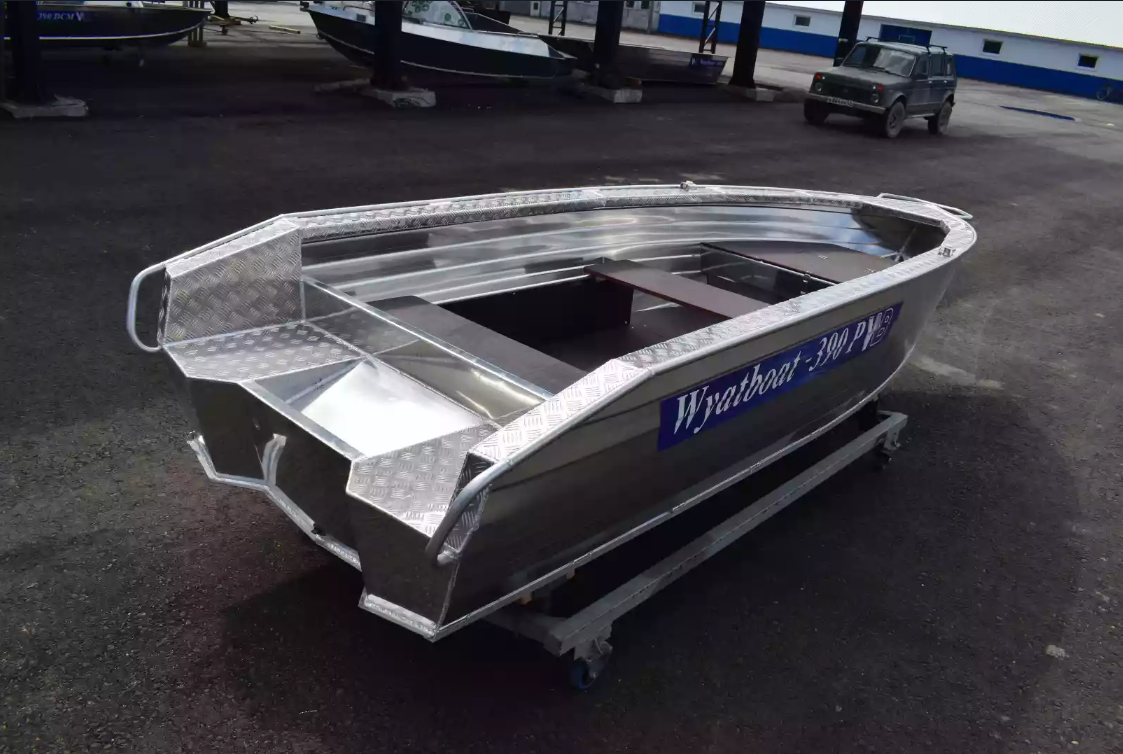 Алюминиевая лодка Wyatboat-390Р Увеличенный борт в Жуковском