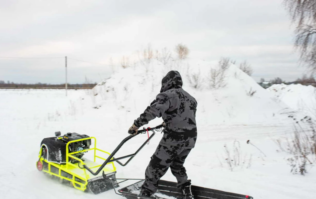 Мотобуксировщик Бурлак ХОЗЯИН-1 (капот ткань) в Жуковском