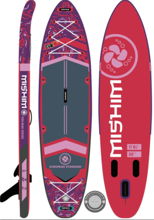 SUP (САП) Доска MISHIMO PRO-MAX Viva Magenta 10.6’ (320см) в Жуковском