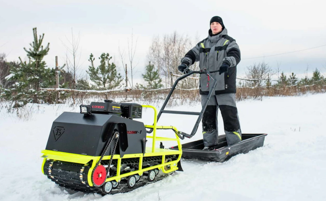 Мотобуксировщик Бурлак ХОЗЯИН-1 (капот ткань) в Жуковском
