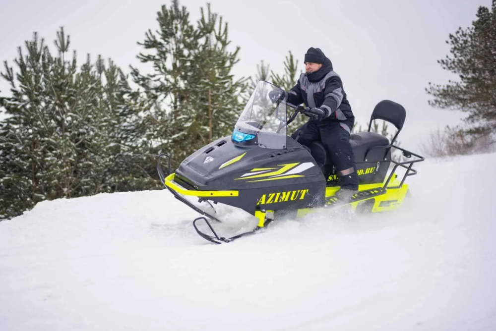 Миниснегоход Бурлак Азимут 24 л.с. , эл.запуск, реверс, тормоз гидравл, капот черный в Жуковском