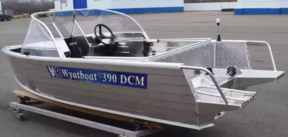 Алюминиевая лодка Wyatboat-390 DCM Увеличенный борт в Жуковском