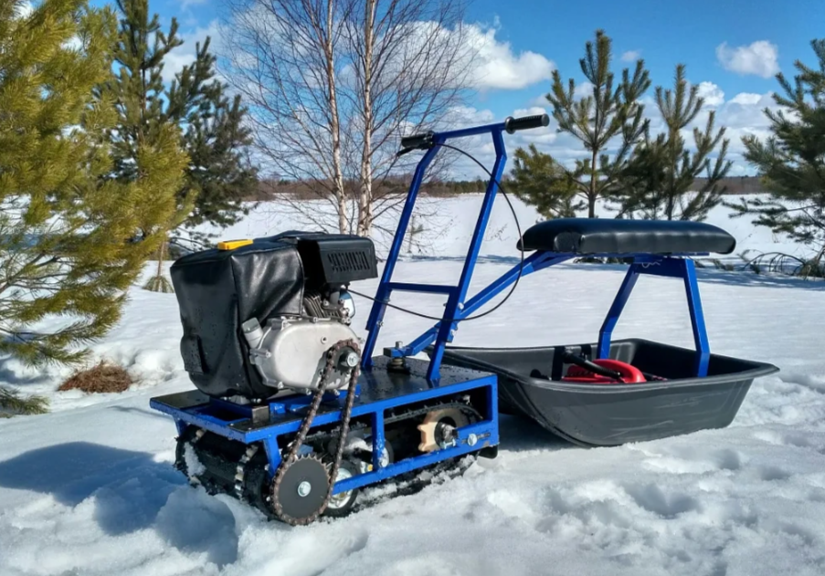 Мини-мотобуксировщик Альбатрос-М с фарой в Жуковском