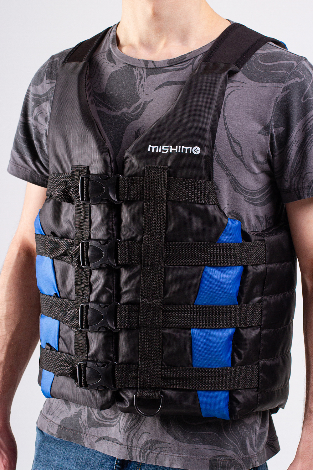 Жилет спасательный MISHIMO PRO Премиум качества Черно-синий в Жуковском