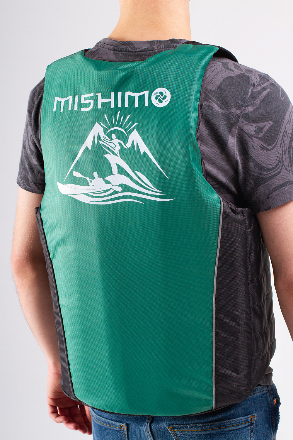 Жилет спасательный MISHIMO PRO Премиум качества Черно-зеленый в Жуковском