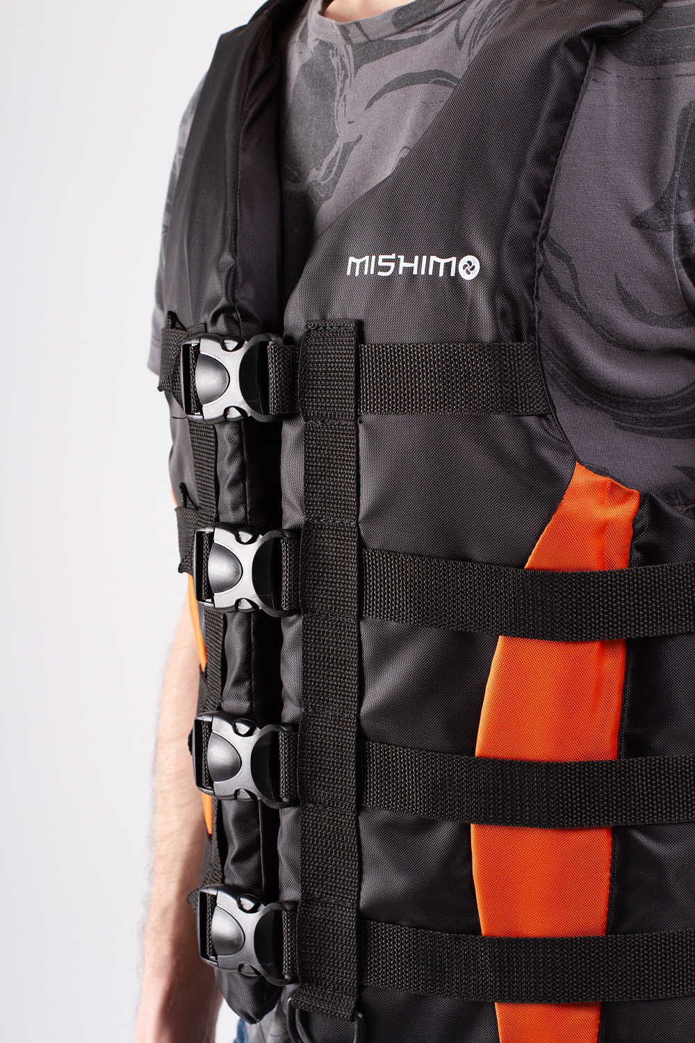 Жилет спасательный MISHIMO PRO Премиум качества Черно-оранжевый в Жуковском